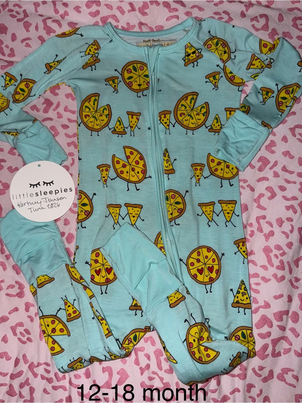 Little Sleepies Pizza Pals zippy